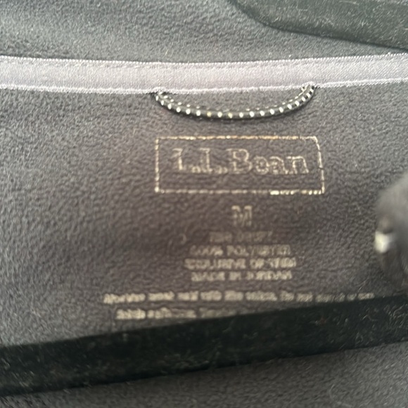 Men's L.L. Bean Full Zip Fleece Lightweight Fall Jacket Size Medium - Picture 3 of 8